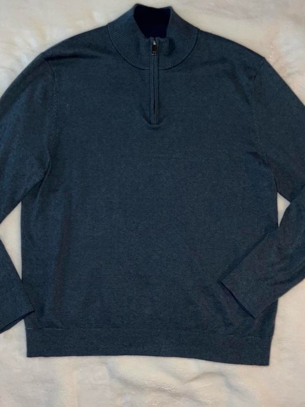 Bonobos Men's Zip-Neck Sweater in Dark Teal